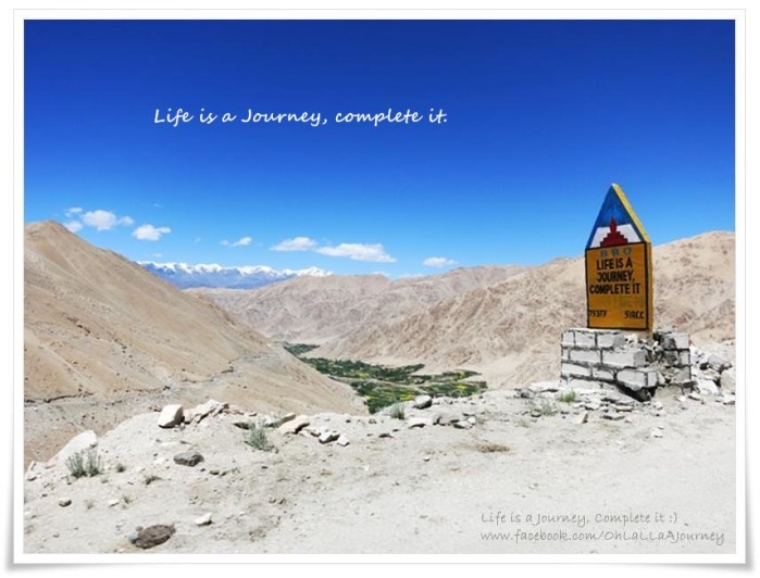 Life is a Journey, complete it ชีวิต คือการเดินทาง