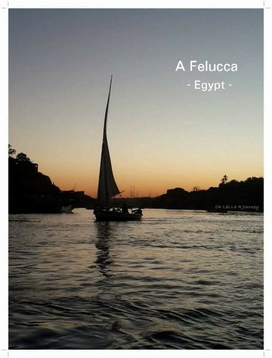 Egypt_006 A Felucca - traditional sailing boat in Egypt