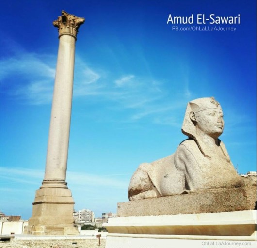 Egypt_013 Amud EL-Sawari Alexandria & Column of Pompeius.jpg